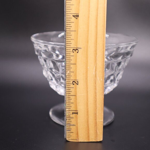 Fostoria American Clear Sundae Glass Set of 4 flared vintage - Picture 6 of 9